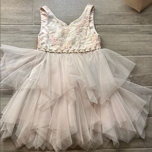 American Princess Cream and Pink Layered Dress